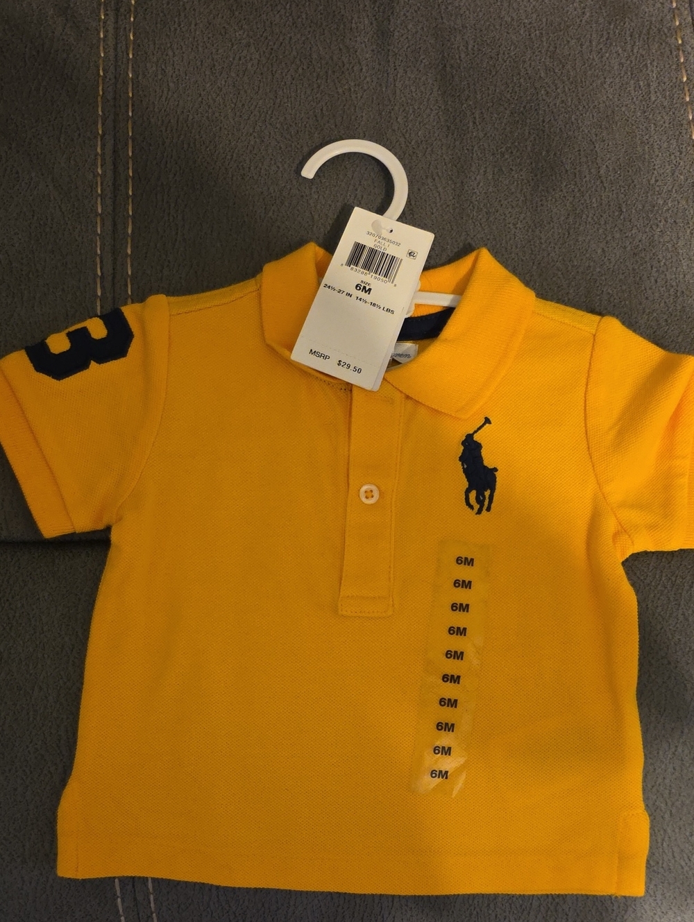 Ralph Lauren Yellow Polo Shirt for Baby